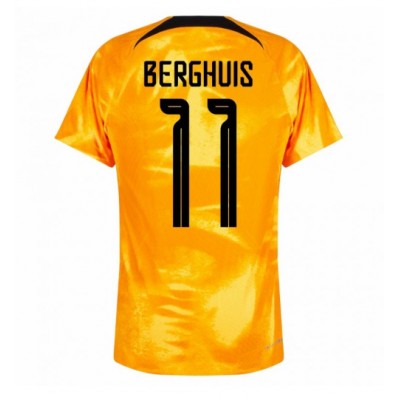 Moški Nogometni dresi Nizozemska Steven Berghuis #11 Domači SP 2022 Kratek Rokav